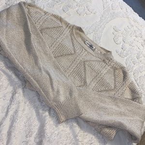 Cozy tan sweater by Claiborne